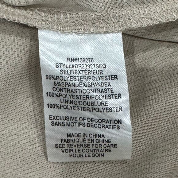 DR2 Champagne Gold matte sequin ruffle cap sleeve top  party holiday top S NWT - Picture 13 of 14